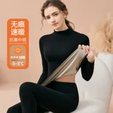 Удерживающее тепло нижнее белье, флисовый комплект, приятное телу зимнее термобелье, увеличенная толщина, большой размер