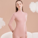 Утепленный лонгслив, бархатное термобелье, флисовое удерживающее тепло нижнее белье, зимний комплект, высокий воротник, увеличенная толщина