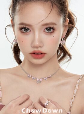 潮度新款原创蝴蝶结珍珠耳环礼品