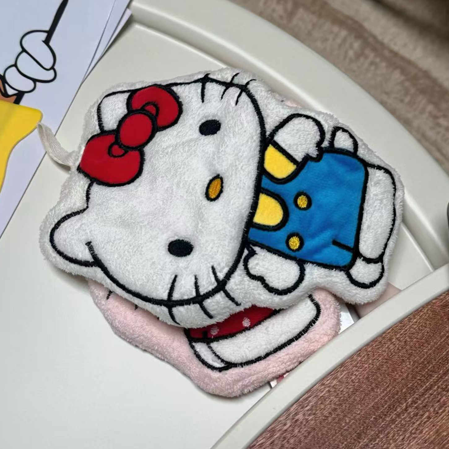 hellokitty可爱擦手巾挂式毛巾卫生间厨房浴室超强吸水加厚高颜值,淘宝优惠券,粉丝福利购,淘宝优惠卷