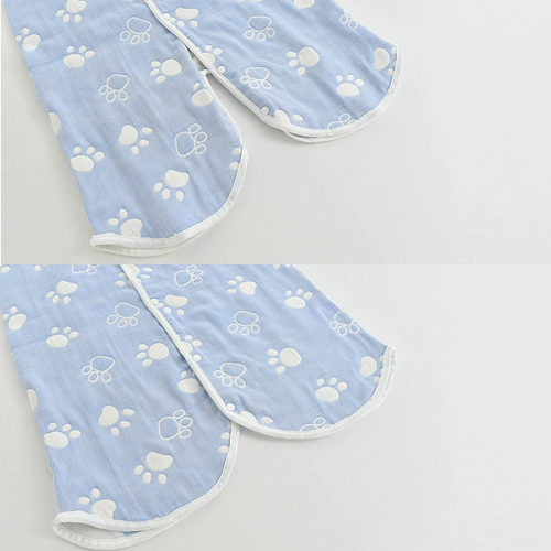 Детский летний хлопковый спальный мешок, марлевый дышащий бандаж пупочный для новорожденных, осенний жилет без рукавов