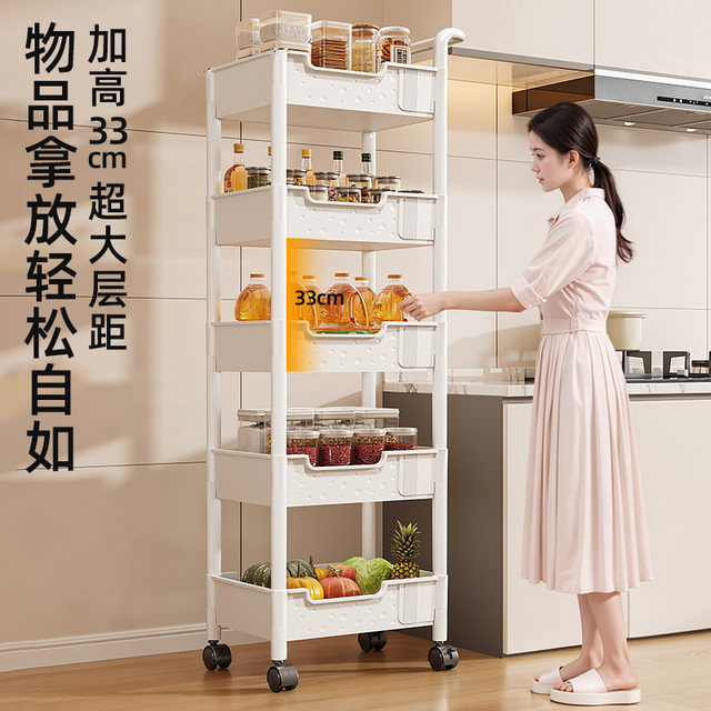 Thick extra large trolley storage rack multi-layer storage rack