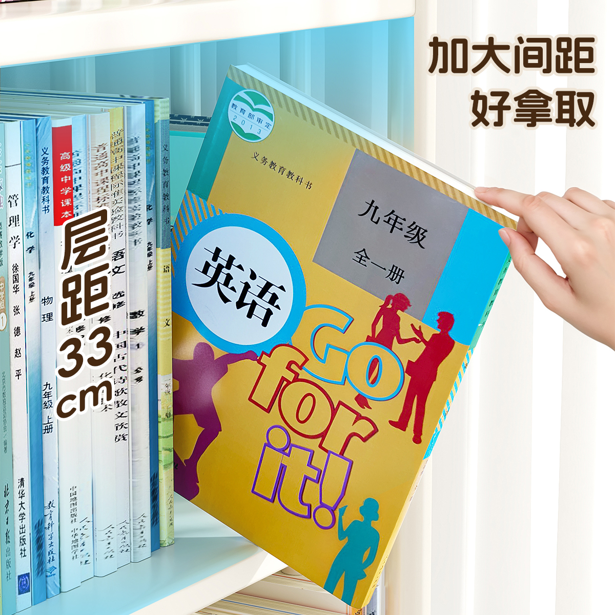 儿童书架落地置物架一体靠墙可移动不占空间书柜收纳架简易绘本架