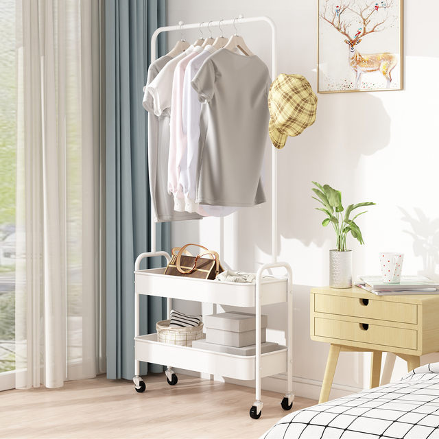 Quanfeng cotton rack landing bedroom hanger can move indoor storage shelves house drying rod hanging hangers