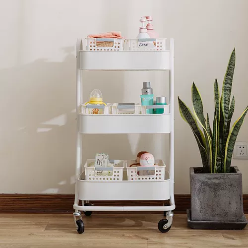 Корзина для хранения, тележка, пластиковый ящик для хранения для домашнего использования, настольная система хранения