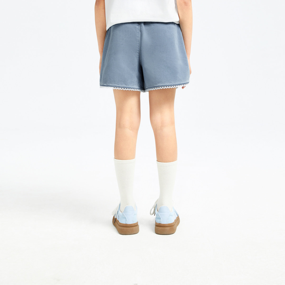 安奈儿童装女童牛仔短裤夏时尚甜美可爱弹力透气冰感裤子,淘宝优惠券,粉丝福利购,淘宝优惠卷