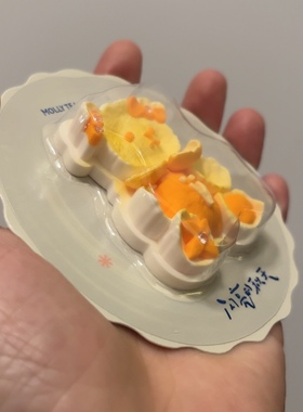 全新茉莉奶白尤目联名发卡盲盒立体冰箱贴