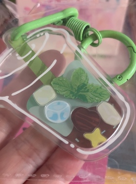 全新益禾堂限定周边薄荷摇摇乐钥匙扣挂件亚克力挂饰挂坠