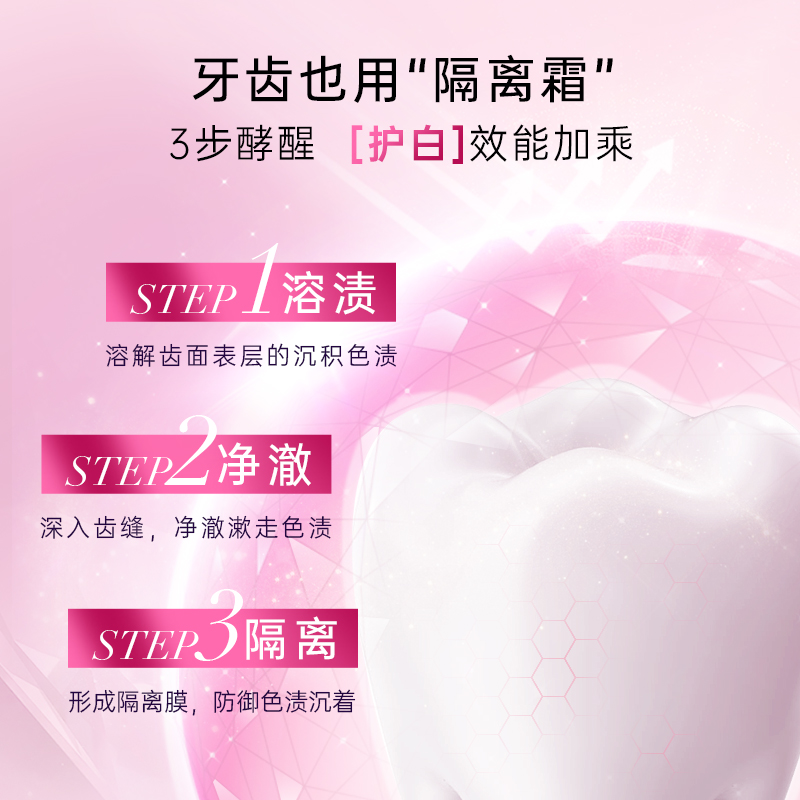 NVR上扬酵素美白牙膏去黄去渍洁白清新口气亮白牙齿成人男女正品