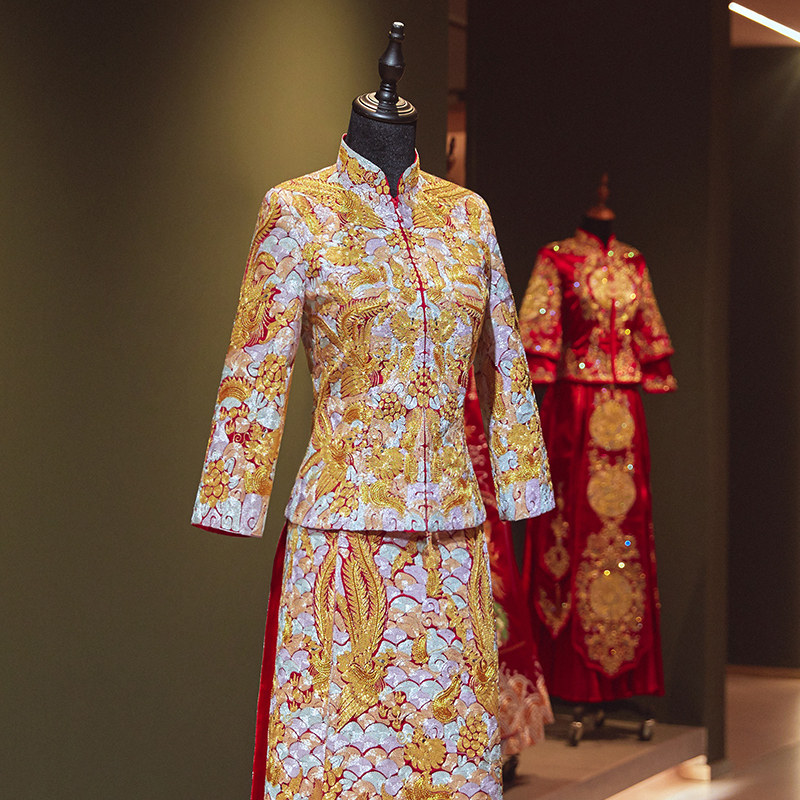 秀禾服2020新款龙凤褂新娘女敬酒服 既初旗袍