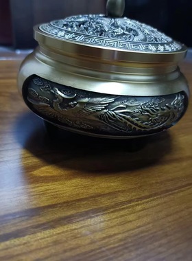 香炉锌合金家用室内檀香炉茶道焚香禅意熏香炉沉香盘香炉摆件香薰