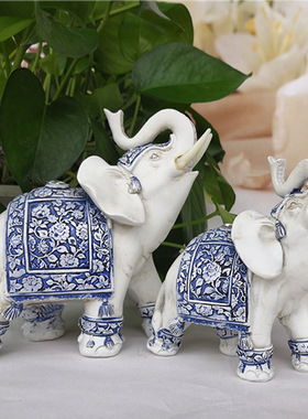 跨境新品大象客厅酒柜电视柜摆件创意家居玄关装饰品小象摆设礼品
