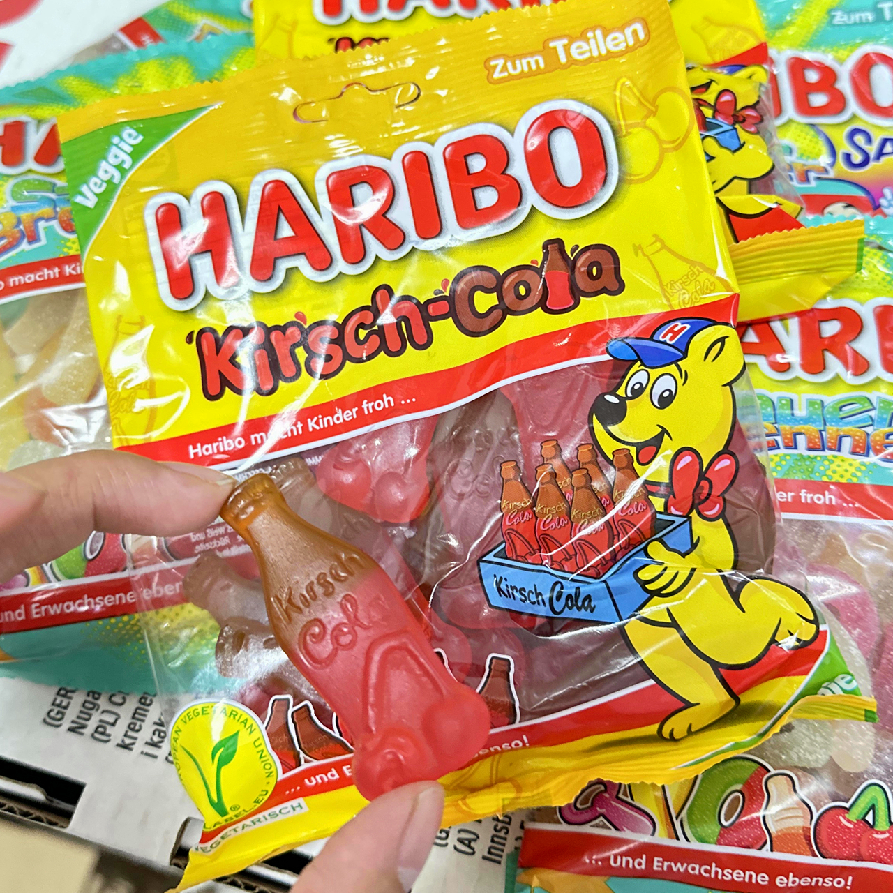 现货荷兰Haribo哈瑞宝可乐味橡皮糖德国原装进口糖果网红儿童软糖-图3