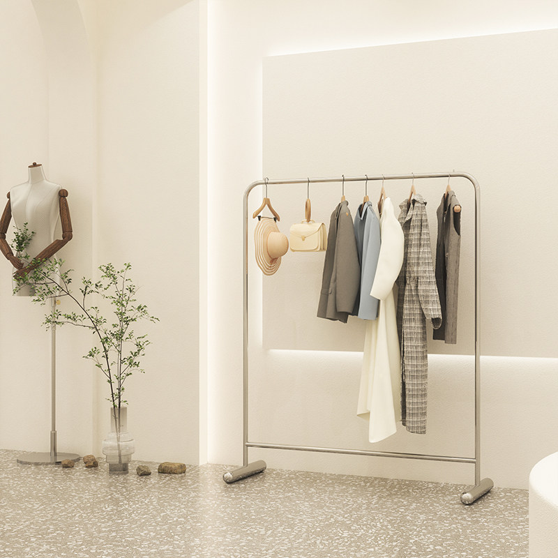 中岛新款女装店货架童装店服装店不锈钢展示架落地式挂衣架专用,淘宝优惠券,粉丝福利购,淘宝优惠卷