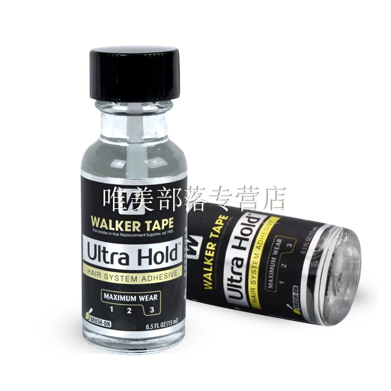 包邮美国进口Ultra Hold Glue假发发块胶水织发补发液体胶30天型-图2