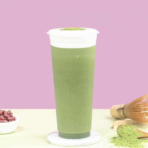 抹茶粉翠绿日式抹茶含糖二合一拿铁星冰乐奶茶烘焙饮品店原料500g - 图2