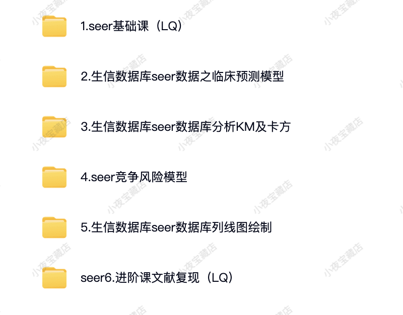 SEER数据库教程临床数据挖掘零基础SCI预测线图模型科研视频课程 - 图1