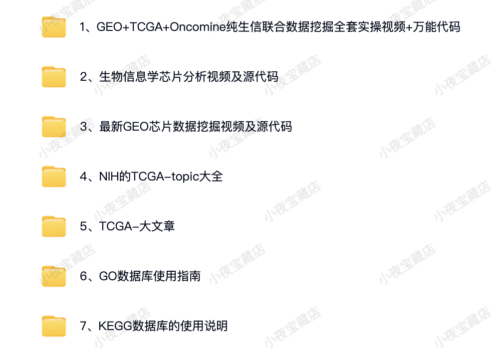 生物信息分析TCGA数据库挖掘GEO芯片全套视频教程入门自学网课程 - 图2