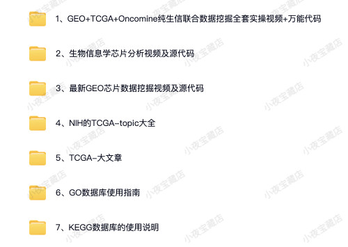 生物信息分析TCGA数据库挖掘GEO芯片全套视频教程入门自学网课程-图2