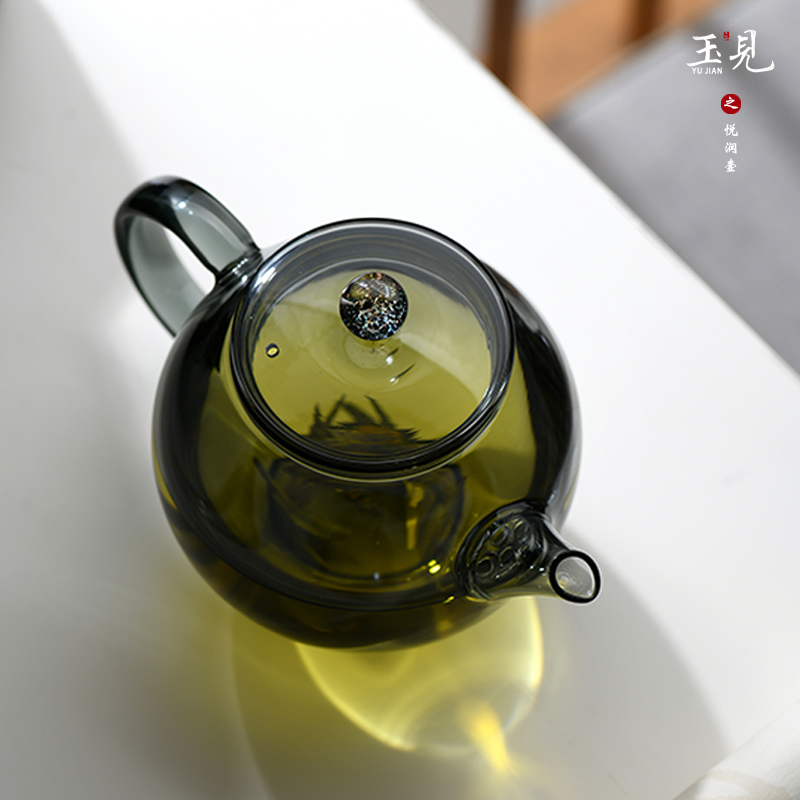 北大史玉见高端玻璃泡茶壶星空小号过滤一体绿茶壶精致功夫茶具