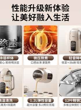 德国德森朗豆浆机家用全自动破壁