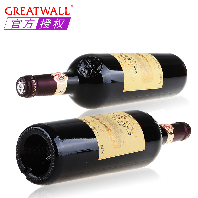 国产红酒 长城天赋葡园高级精选赤霞珠干红葡萄酒 整箱750ml*6瓶
