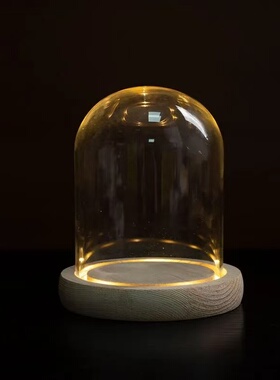 行星文化小北斗手办专用收纳防尘玻璃罩展示盒带灯发少