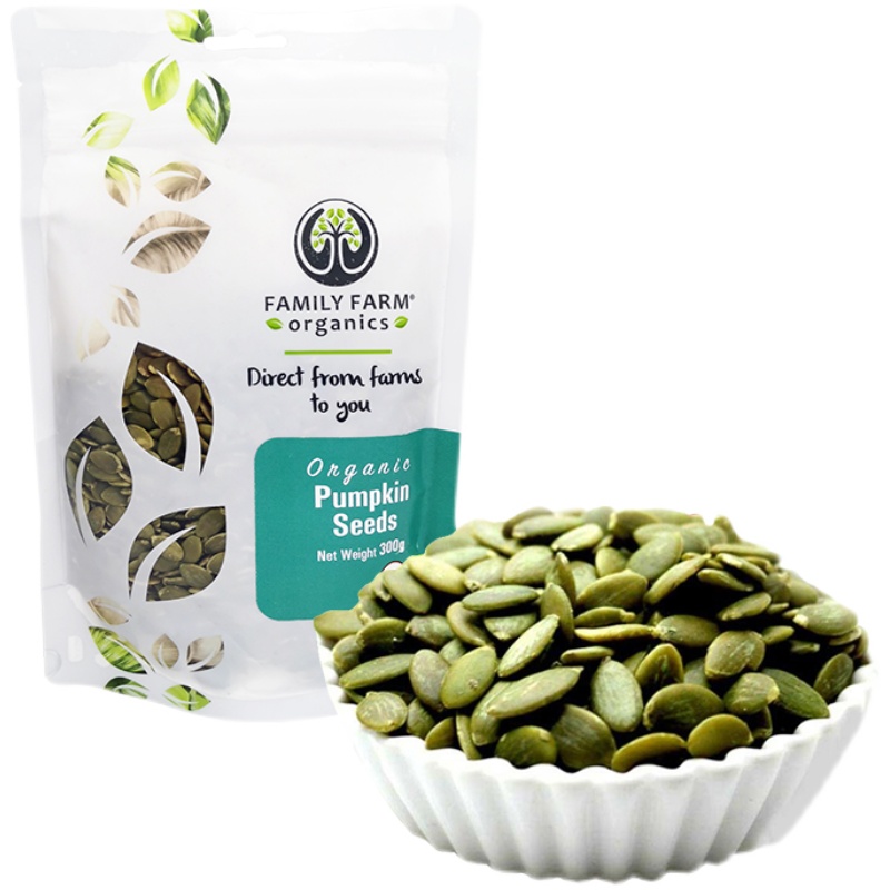 Family Farm Organic Pumpkin Seeds 300g 有机生南瓜子原味袋装 - 图3