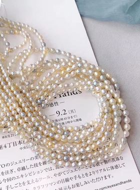 糖果色小灯泡珠光感项链