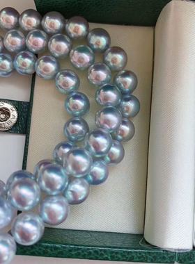 日本玫瑰蓝色项链