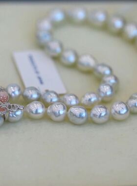 项链日本纯银欧美异形贝母