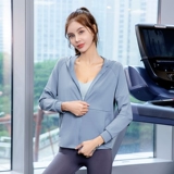 Спортивная одежда для защиты от солнца, быстросохнущая куртка, кардиган для спортзала с молнией для йоги, лонгслив, оверсайз, для бега
