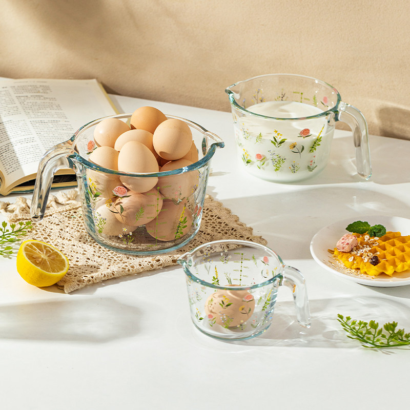 摩登主妇小枝荨玻璃量杯带刻度厨房家用食品级打蛋杯耐高温热牛奶,淘宝优惠券,粉丝福利购,淘宝优惠卷