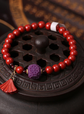 灵机生活馆女朱砂本命年手链