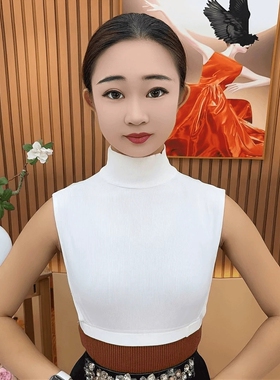 秋冬新款内搭针织半高领假领子女