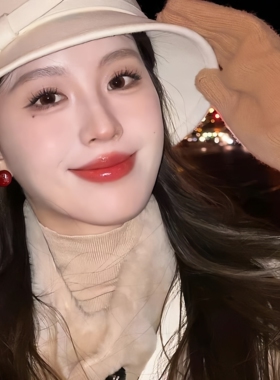 姜妍同款本命年幸运红玛瑙耳钉
