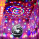 9 color bluetooth voice controlled magic ball ktv flash light with excellent price