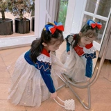 Осенний наряд маленькой принцессы, детское зимнее платье, юбка на девочку, рукава фонарики, 2021 года