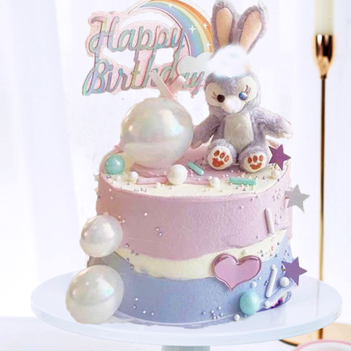 巴芙客迪士尼星黛露卡通儿童网红创意简约生日蛋糕北京同城配送 - 图2