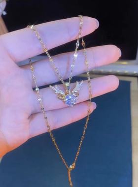 韩版一鹿有你钛钢项链不掉色时尚