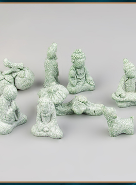 器物志青砂石摆件国潮桌面茶宠