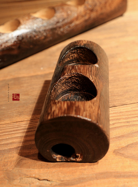 烧桐木创意复古装饰蜡烛台