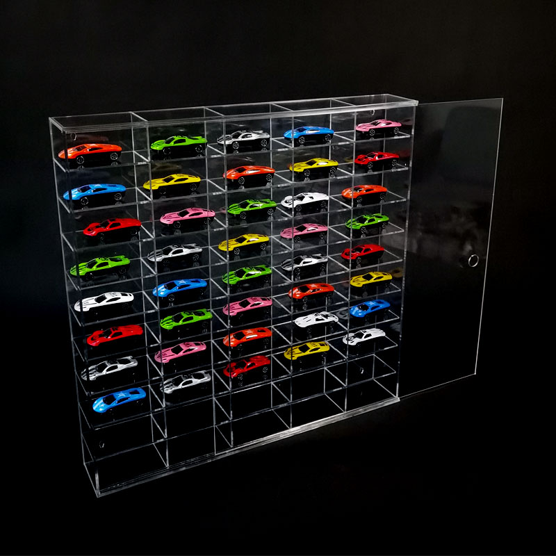 高端汽车模型收纳柜儿童玩具整理柜现代家用手办展示架透明展示盒 - 图1