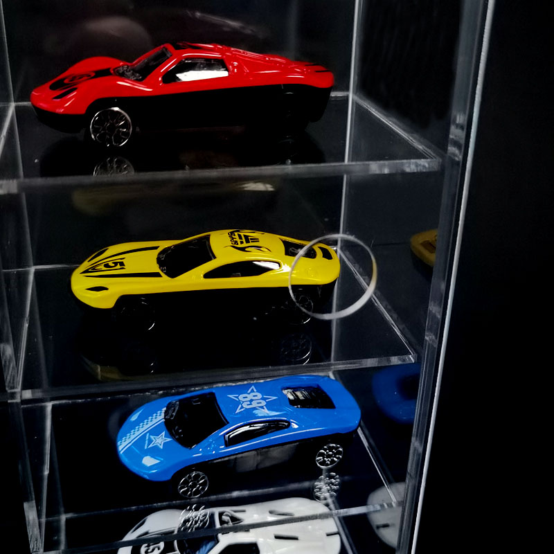 高端汽车模型收纳柜儿童玩具整理柜现代家用手办展示架透明展示盒 - 图2