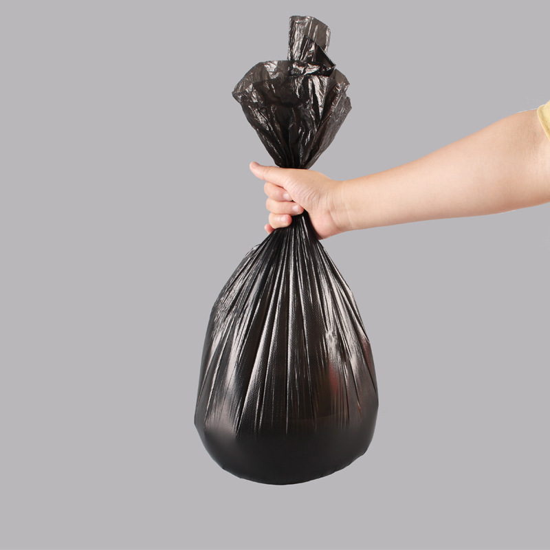 厂家直销全新塑料一次性平口加厚款酒店用医院居家宾馆黑色垃圾袋