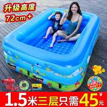 Home Inflatable Swimming Pool Thickened Baby Boy Swimming Bucket Indoor Baby Bath Tub Outdoor Kid large pool