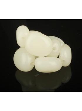 2026新疆和田玉籽料原石手串 籽料手串羊脂白玉原石手串随型手串