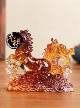 2026宋韶光蛇年吉祥物生肖鼠牛虎兔龙蛇马羊猴鸡狗猪琉璃摆件吊坠