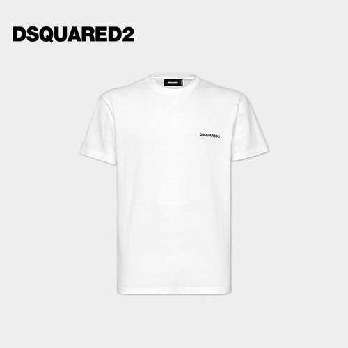 DSQUARED2/D2次方 男士棉质时尚简约短袖T恤 - 图0