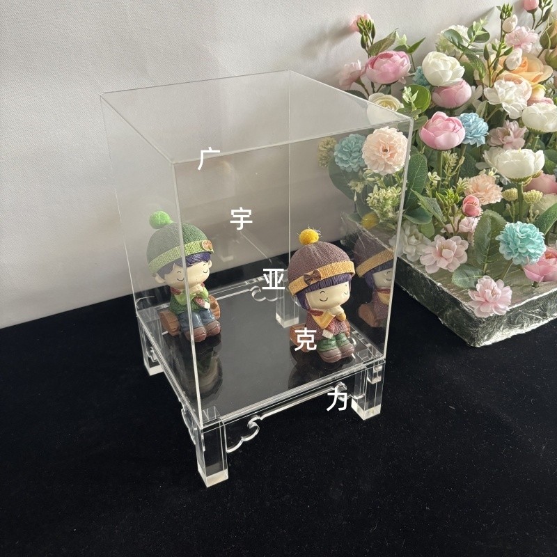 定制亚克力工艺品展示盒珠宝摆台展架古董文玩菩萨佛像防尘玻璃罩,淘宝优惠券,粉丝福利购,淘宝优惠卷